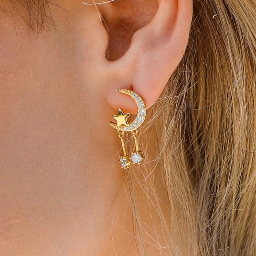 14K Gold Dipped Starling Earrings